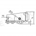 Комплектующие для откатных ворот Алютех. Ролик опорный концевой Alutech SGN.01.320