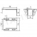 Комплектующие для откатных ворот Алютех. Кронштейн верхний Alutech SGN.01.717. Вехняя опорная плата.