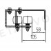 Комплектующие для откатных ворот Алютех. Кронштейн верхний Alutech SGN.01.719. Вехняя опорная плата.