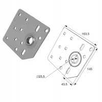 Кронштейн крепления вала DoorHan L=163,5 (для барабана сзади) (пара)