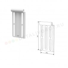 Верхняя опора DoorHan для низкого подъема модифицированная RAL9003 (пара)