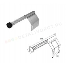 Амортизатор DoorHan пружинный модернизированный укороченный (пара)