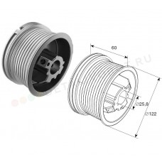 Барабан DoorHan DH11001 (М102; Н2750) для стандартного подъема