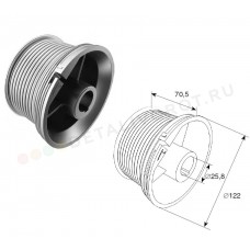 Барабан DoorHan М 102, Н 3250  для стандартного подъема