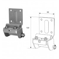 Кронштейн нижний угловой DoorHan модифицированный регулируемый RAL9003 (шт)