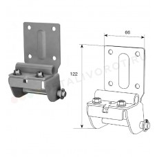 Кронштейн нижний угловой DoorHan модифицированный регулируемый RAL9003